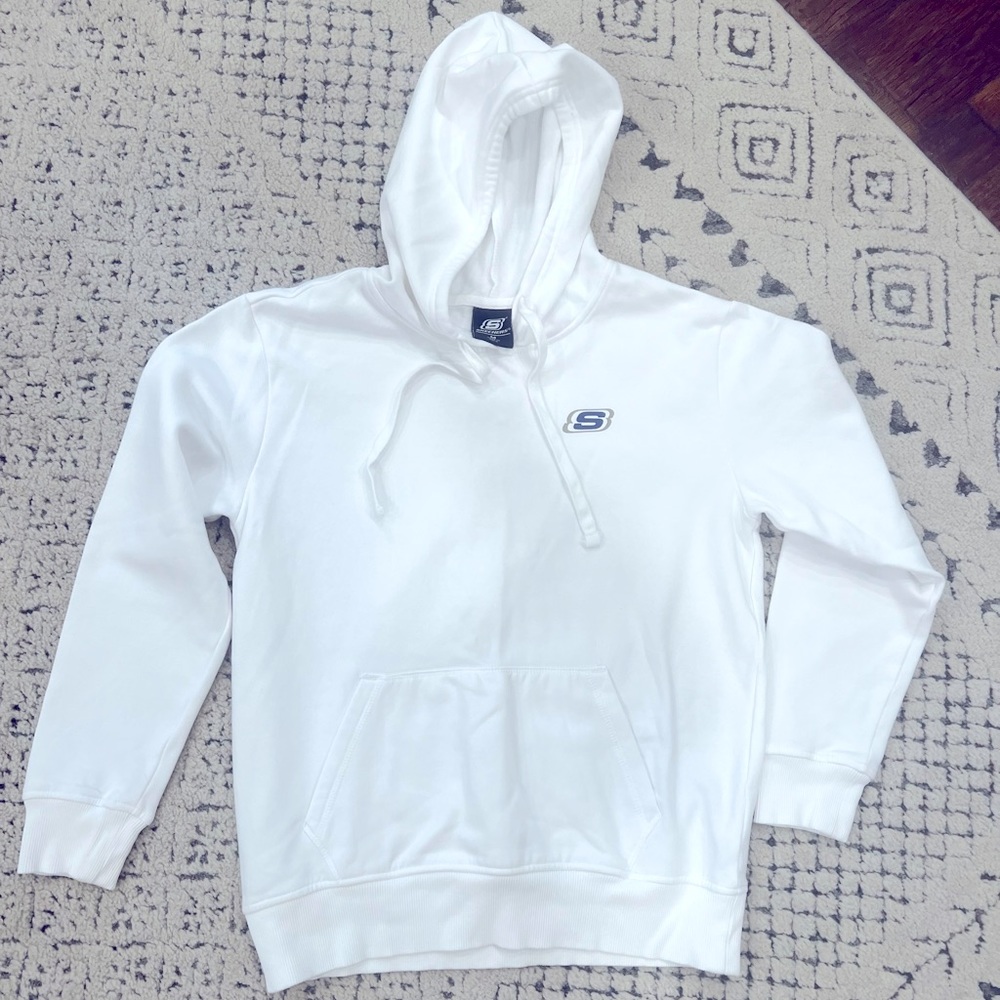NWOT White Skechers Hoodie Size Medium